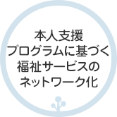 本人支援プログラムに基づく福祉サービスのネットワーク化